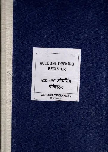 Account Opening Register