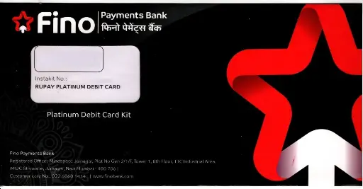 Fino Platinum Debit Card Kit